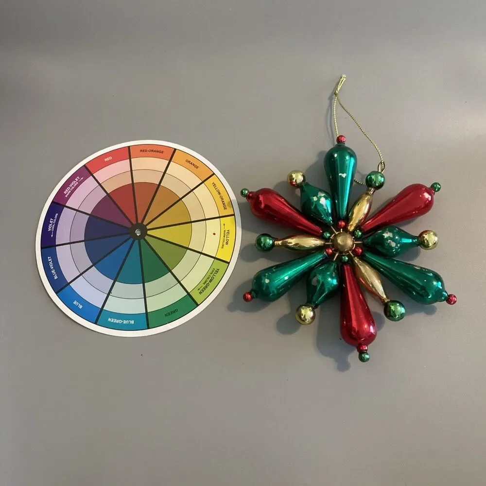 Vintage Christmas Ornament Starburst Snowflake 5.5